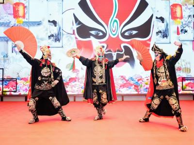 广州商业广场周年庆变脸魔术表演